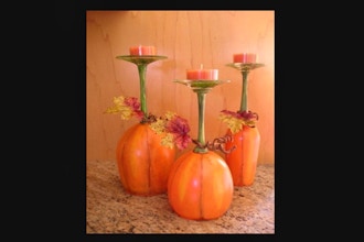 Paint Nite: Pumpkin Wine Glasses